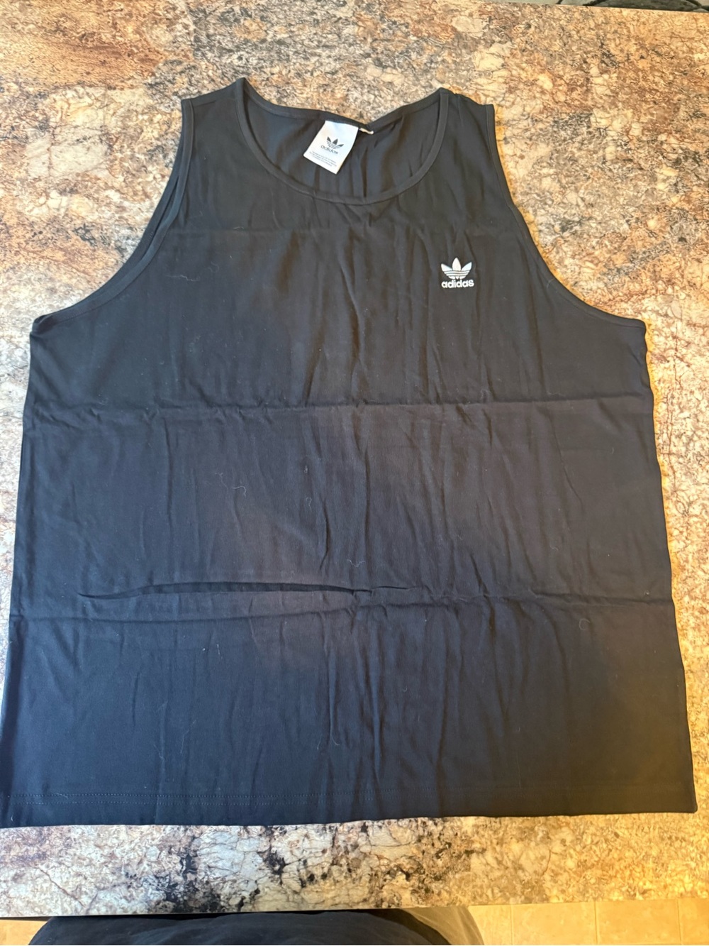 adidas Black Trefoil Muscle Tank